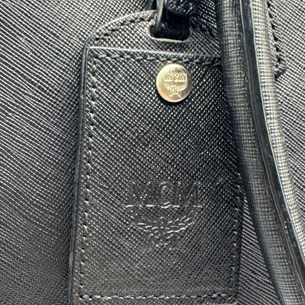 MCM Black Leather Men's/Women’s Laptop/Briefcase Bag - Picture 10 of 16